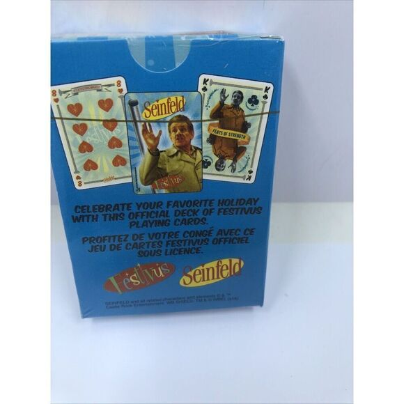 Seinfeld Festivus Holiday Playing Cards , Kramer- George - Elaine New Sealed - Picture 8 of 9